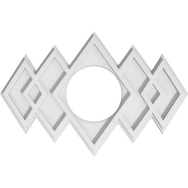 Ekena Millwork 1 in. x 20 in. x 13.375 in. PVC Medallion Moulding