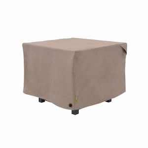 Garrison 32 in. Square x 22 in. H Square Waterproof Sandstone Fire Pit Table Cover