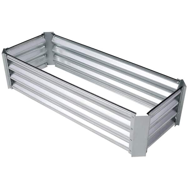 Tunearary 47.6 in. L x 17.7 in. W x 12.2 in. H Outdoor Steel Garden bed Planter Bed Box for Flowers Herbs Vegetables