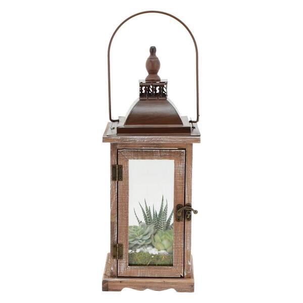 Smart Solar - Cadiz LED Candle Lantern Brown Metal, 14.5in Smart Solar - Cadiz LED Candle Lantern Brown Metal, 14.5in