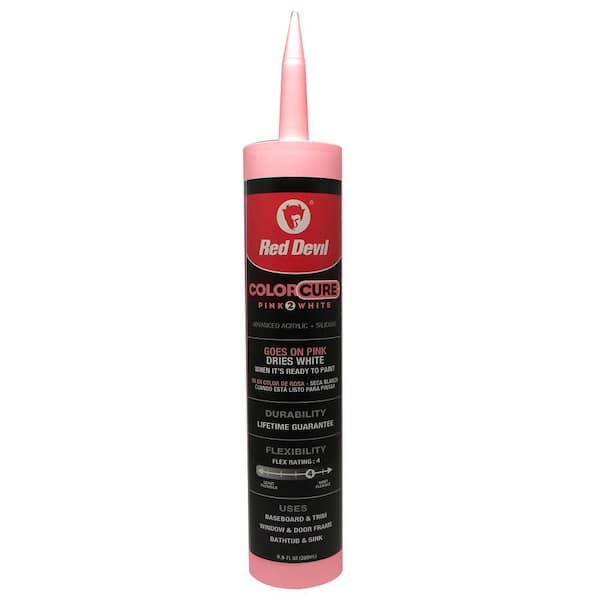 Red Devil 9.5 oz. ColorCure Pink to White Sealant