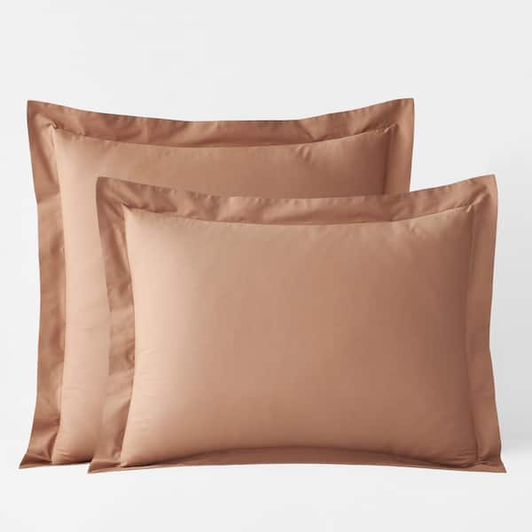 Company Cotton Percale Clay Cotton King Sham
