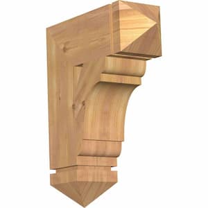 5.5 in. x 22 in. x 18 in. Western Red Cedar Olympic Arts and Crafts Smooth Bracket