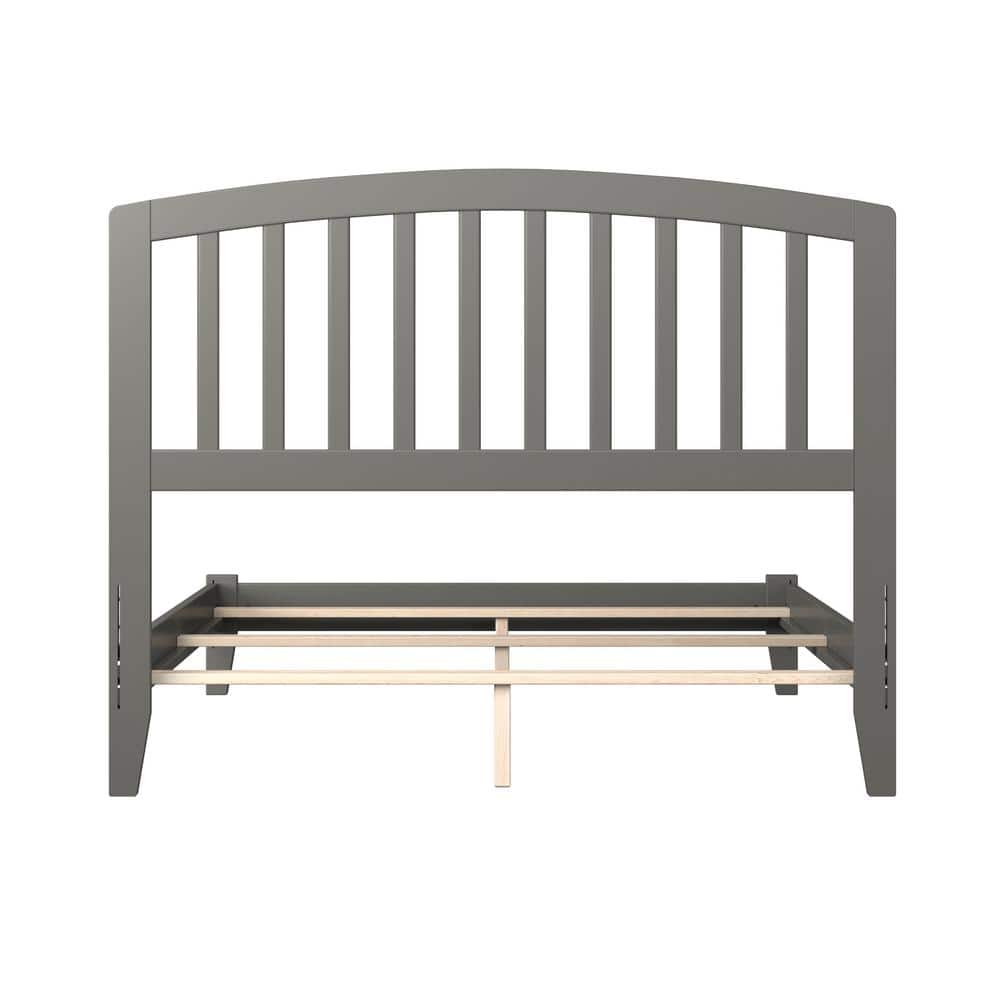 Richmond Full Grey Wood Mission Bed with Headboard