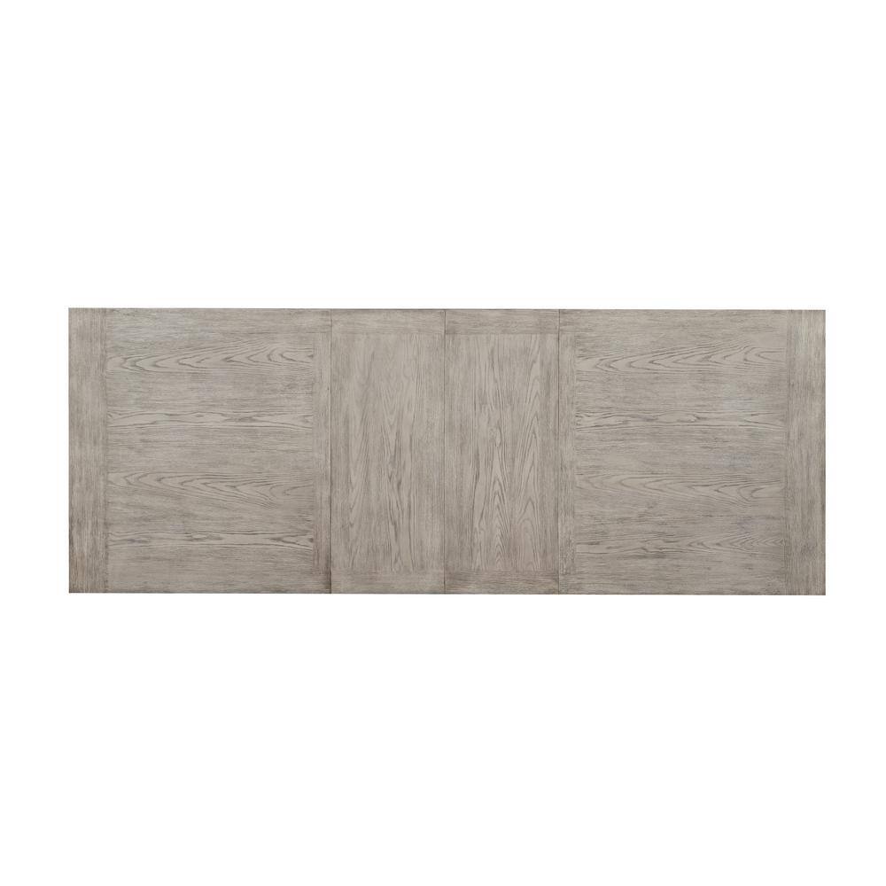 Gray Oak 82" Rectangular Dining Table with Trestle Base