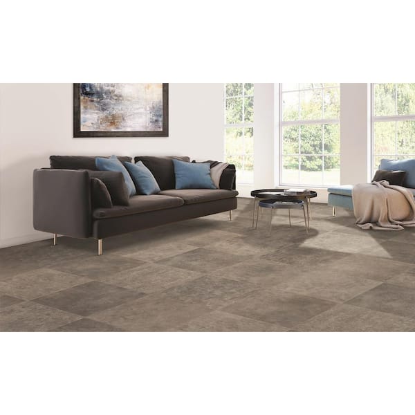 Lifeproof Fischer Grey Tile 16 MIL 13.2 ft. W x Cut to Lifeproof Fischer Grey Tile 16 MIL 13.2 ft. W x Cut to