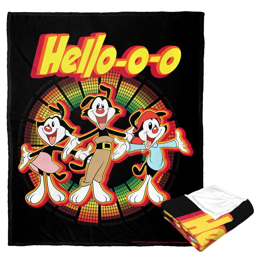 Animaniacs Hellooo Silk Touch Multi-Colored Throw Blanket