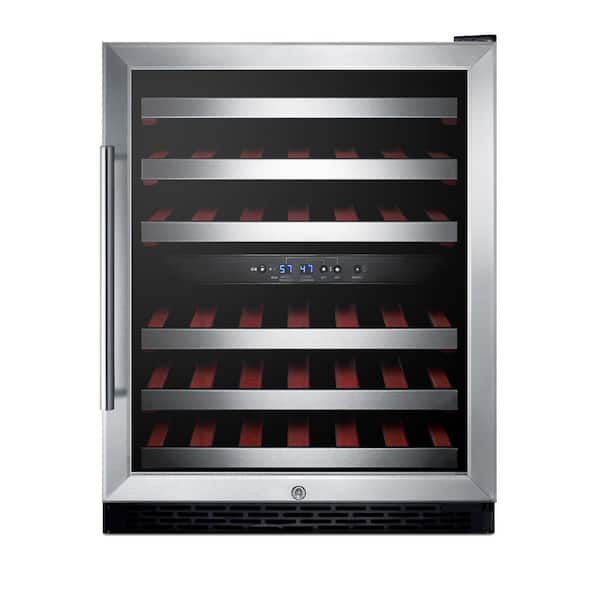 Summit Appliance Dual Zone 46-Bottle Built-In Wine Cellar, ADA Compliant