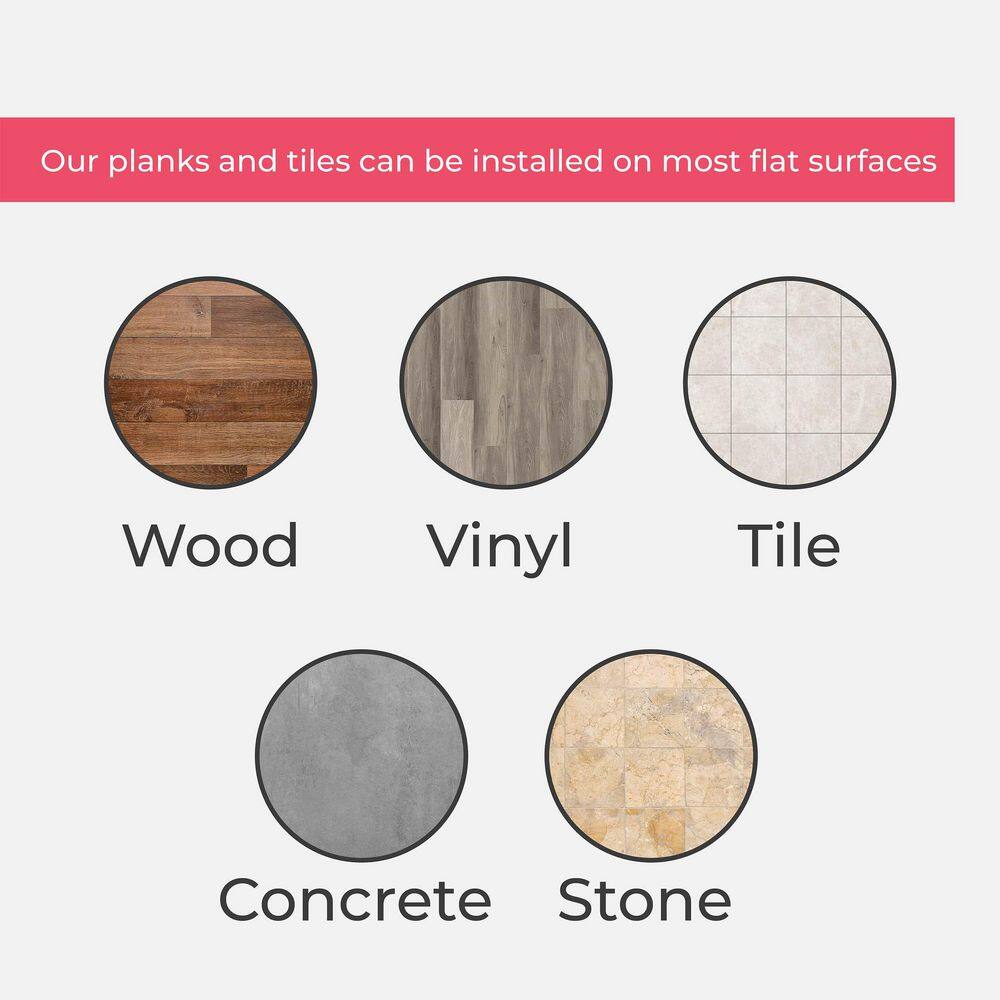 Light Brown Matte Vinyl Wide Plank Flooring