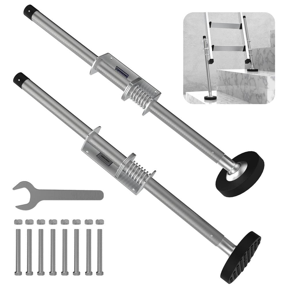 Ladder Levelers Extension Ladders up to 32 ft. Adjustable Extension Ladder 