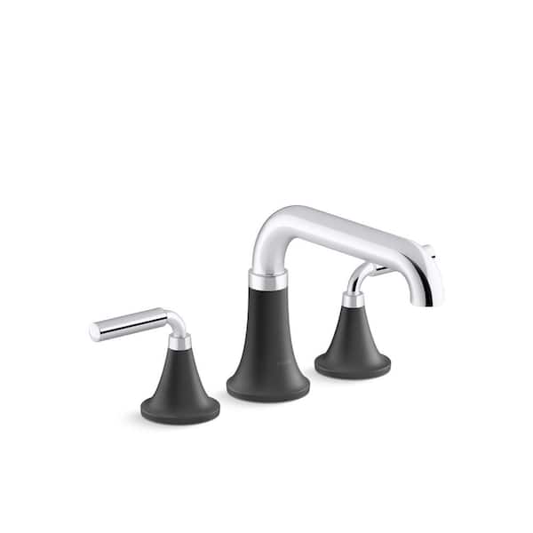 KOHLER Tone 2Handle Tub Faucet Trim Kit in Polished Chrome with Matte