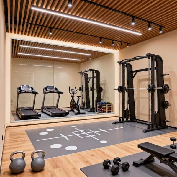 Extra-Large 46 in. W x 84 in. Rectangular Frameless Tempered HD Wall Mirror/Gym Mirror/Dance Mirror(5-Pieces)