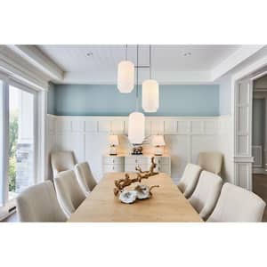 Timeless Home Conor 3-Light Chrome Pendant with Frosted Glass Shade