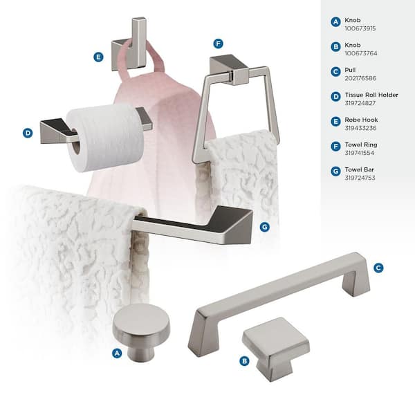 Amerock Blackrock 5-1/16 in. (128mm) Modern Satin Nickel Arch