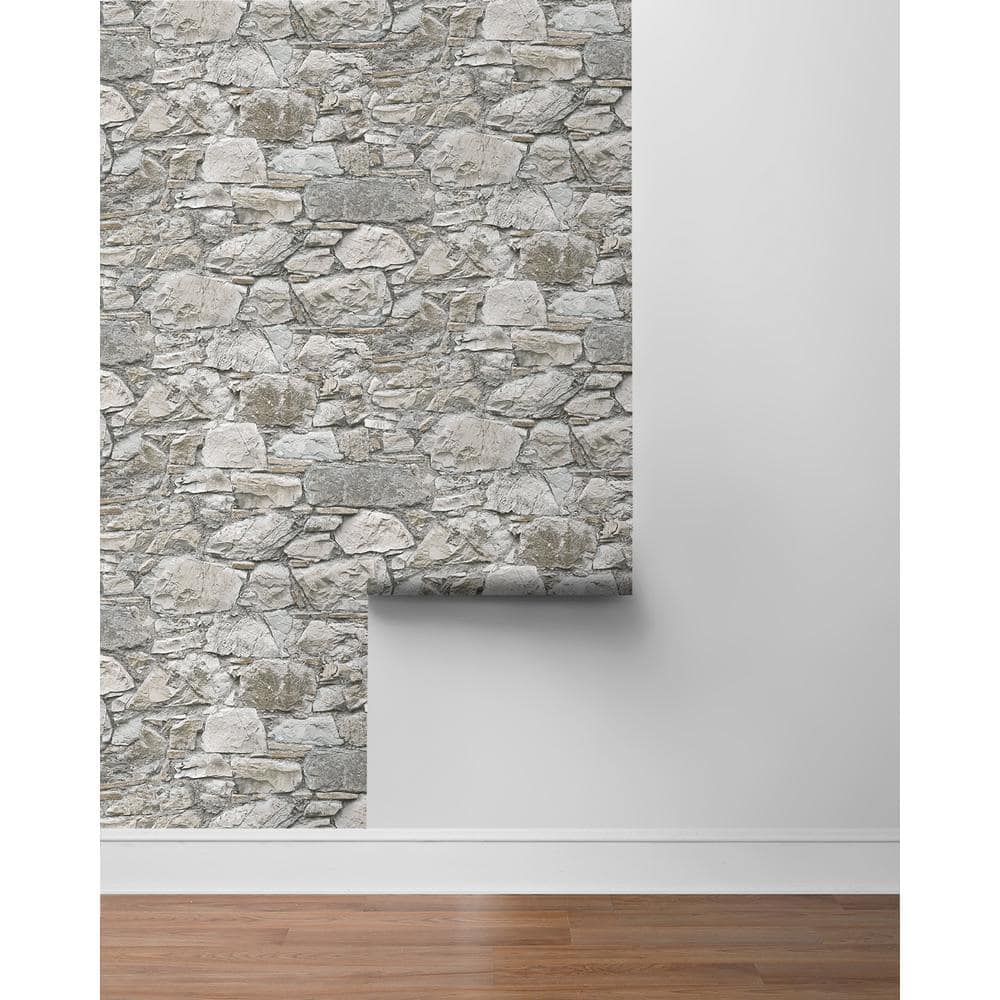 Flax Stone Self-Adhesive Peel and Stick Wallpaper