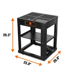 Multi-Purpose Planer Stand with Storage Shelf and Rolling Base