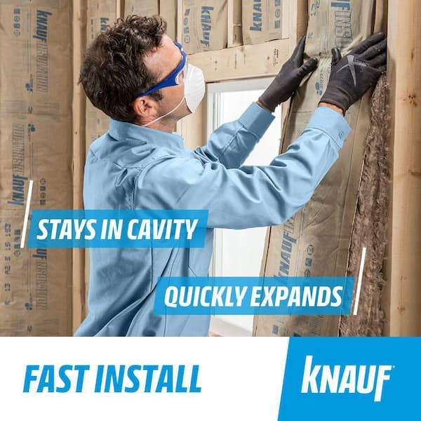 Knauf Insulation Ecobatt R-30 HD Unfaced Fiberglass Insulation Batts 8.25