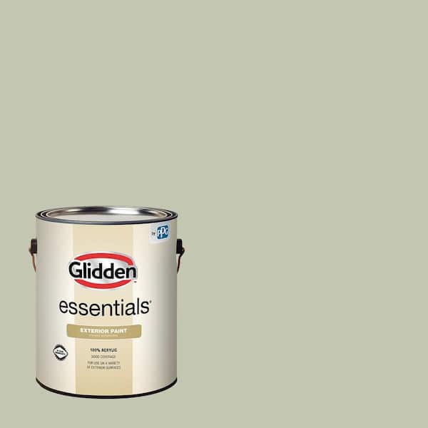 Glidden Essentials 1 gal. PPG1030-2 Pale Pine Satin Exterior Paint