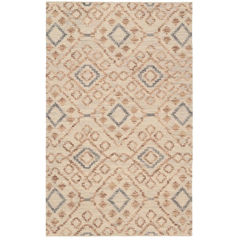 5 ft. x 8 ft. Sky Jelly Roll Handwoven Wool Indoor Area Rug price history on PriceWatchPro