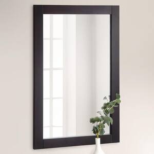 Shorewood 20 in. W x 30 in. H Framed Rectangular Bathroom Vanity Mirror in Espresso