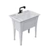 RUGGED TUB 32 in. x 22 in. Granite Freestanding Laundry/Utility Sink in ...