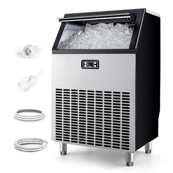22 in. 200 lb. /24H Undercounter/Freestanding Commercial Ice Maker in Stainless Steel, 65 lb. Ice Storage Capacity