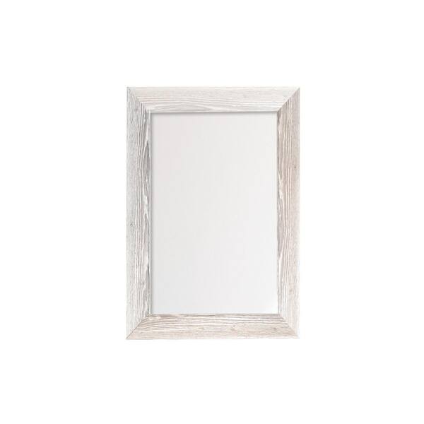 BrandtWorks Restoration White Framed Wall Mirror 22 in. W x 32 in. H