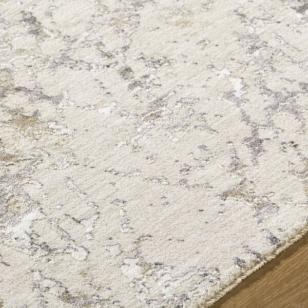 Gakko GKK-2309 2 ft. x 3 ft. Machine Woven Rug, Gray