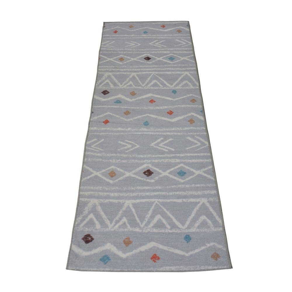 RugStylesOnline Image Gray Series 2 ft. x 5 ft. Abstract Runner Rug HD ...