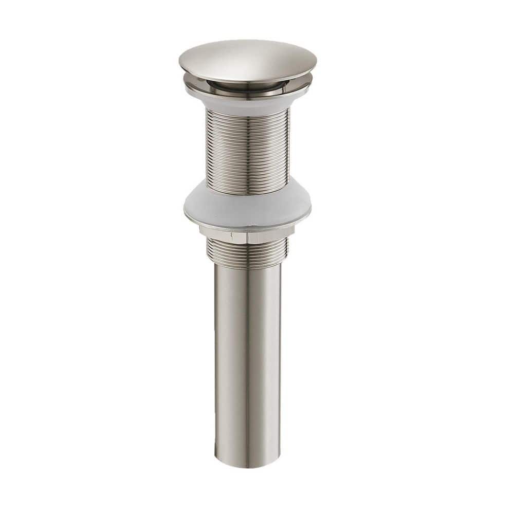 Bathroom Sink Pop-Up Drain Without Overflow in Brushed Nickel price history on PriceWatchPro