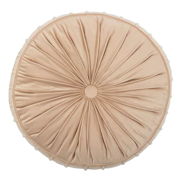 SAFAVIEH Clary 18 in. x 18 in. Polyfill Round Floor Pillow