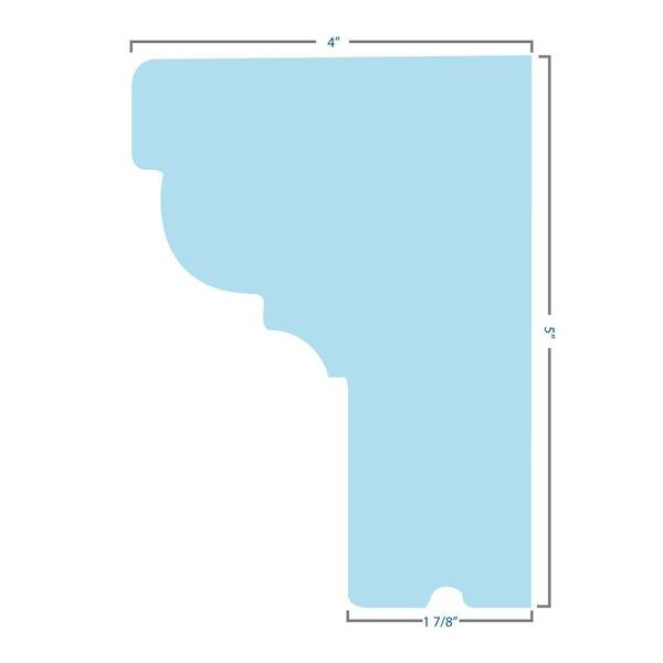 Ekena Millwork 7/8 in. x 30 in. x 3-1/2 in. Polyurethane Bedford Crosshead  Moulding CRH03X30BE - The Home Depot