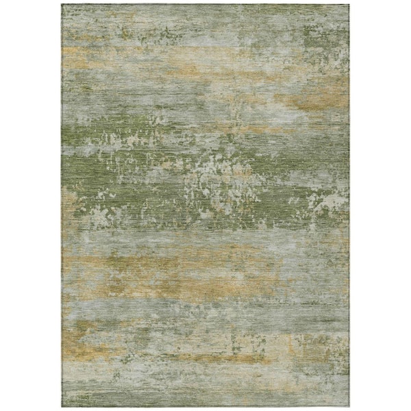 Addison Rugs Chantille Machine Washable Indoor/Outdoor Abstract ACN2146 Aloe 2 ft. 6 in. x 3 ft. 10 in. Area Rug