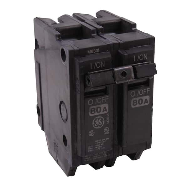 GE Q-Line 80 Amp 2 in. 2-Pole Circuit Breaker