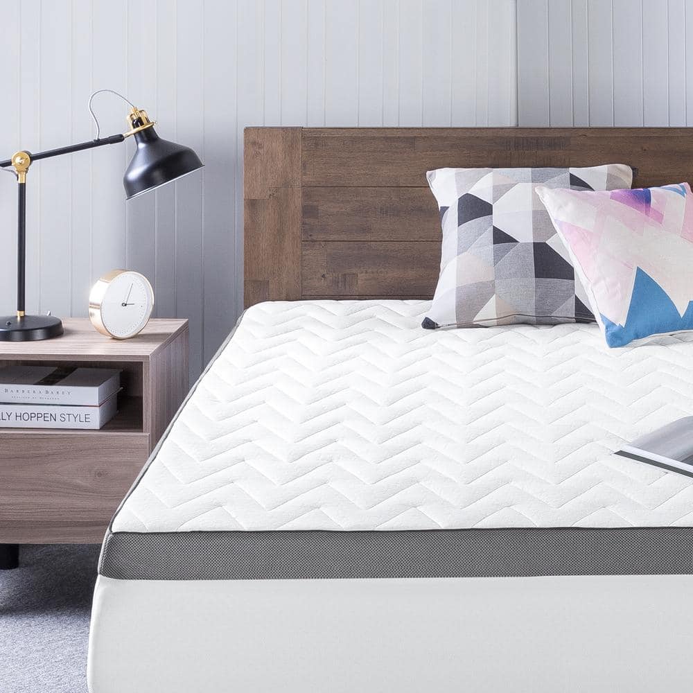 Zinus TorsoTec 3 in. Plush No Pocket Memory Foam Queen Mattress Topper