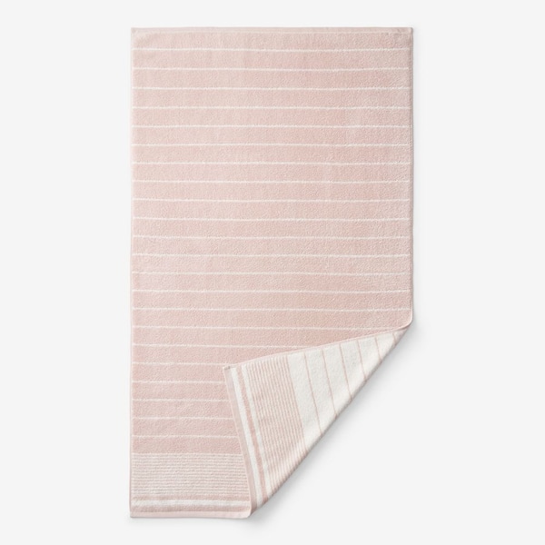 Company Cotton Plush Spa Stripe Rose Quartz Cotton Single Wash Cloth