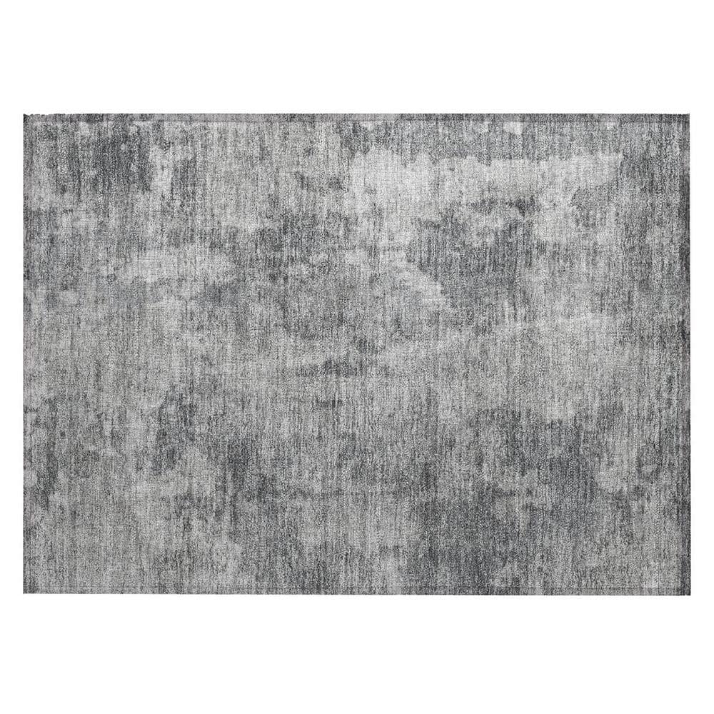Gray 2 ft. x 3 ft. Woven Abstract Rectangle Indoor/Outdoor Area Rug price history on PriceWatchPro