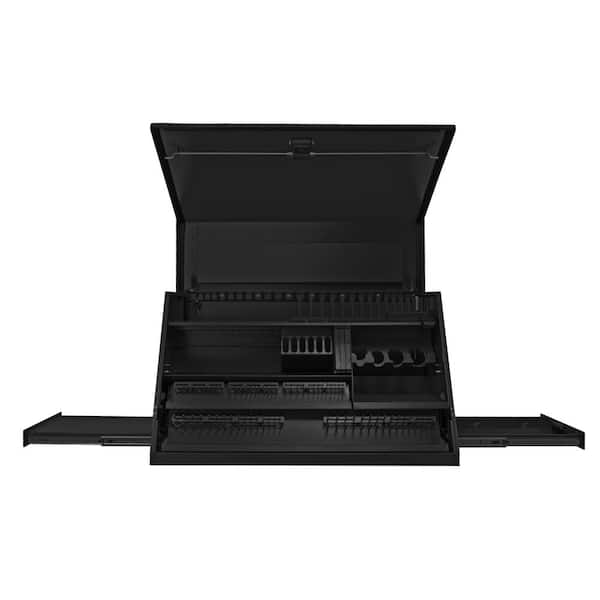 Extreme Tools 41 in. 3-Drawer Deluxe Portable Workstation Top Chest with Computer Drawer and Pull-Out Shelf in Textured Black