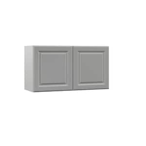 Designer Series Elgin Assembled 33x18x12 in. Wall Kitchen Cabinet in Heron Gray