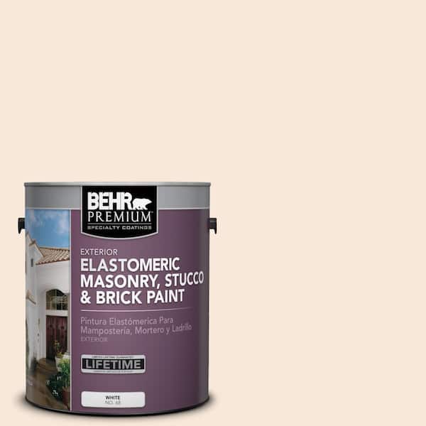 Behr Premium 1 Gal Elastomeric Masonry Stucco And Brick Exterior Paint 06801 The Home Depot - What Is The Best Elastomeric Paint