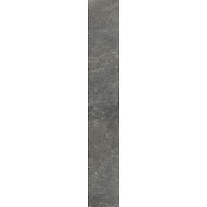 Modtique Salon Dark Grey 8 in x 48 in Porcelain Floor Tile (12.81 sq. ft./ Case)