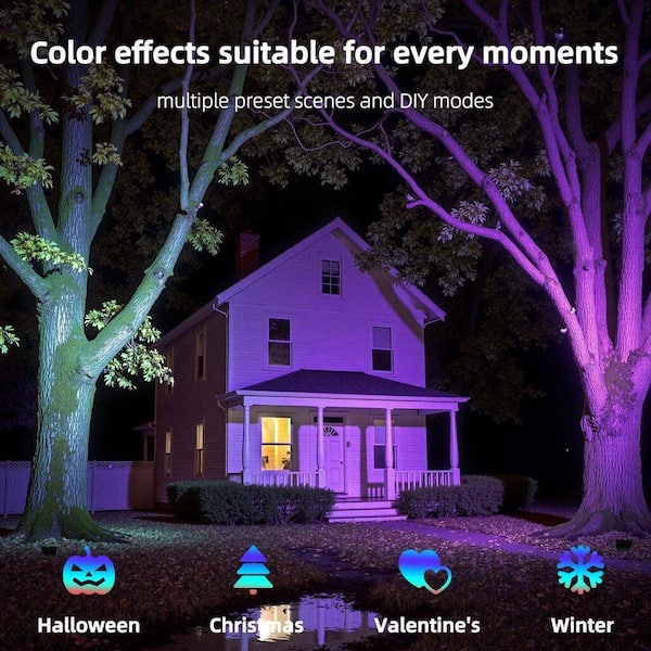 BeamBox Black Plug-In Integrated LED Landscape Flood Light 30-Watt