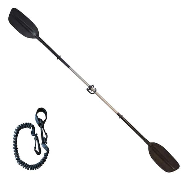 KUDA PERFORMANCE SPORT 96 in. Black Kayak Paddle with Wrist Tether 807813 -  The Home Depot