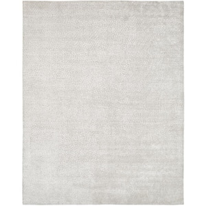 Renzo Grey 12 ft. x 15 ft. Solid Color Area Rug