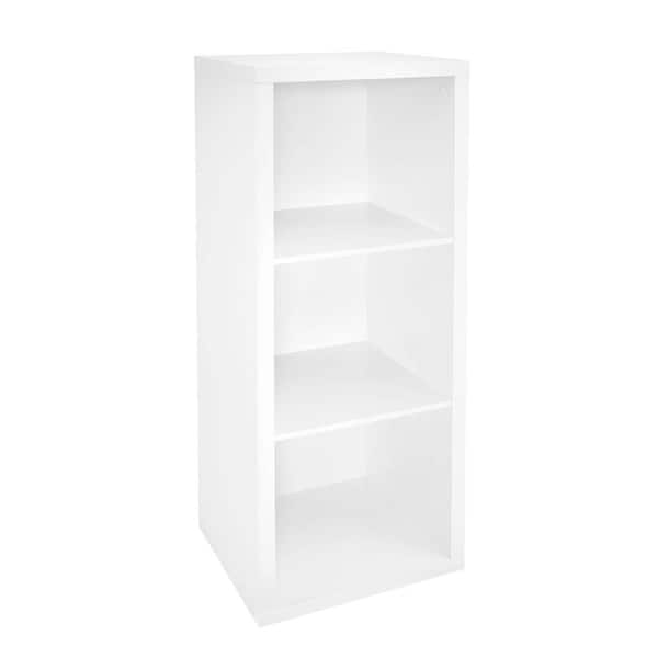 ClosetMaid 44 in. H x 16 in. W x 14 in. D White Wood Look 3-Cube Storage Organizer