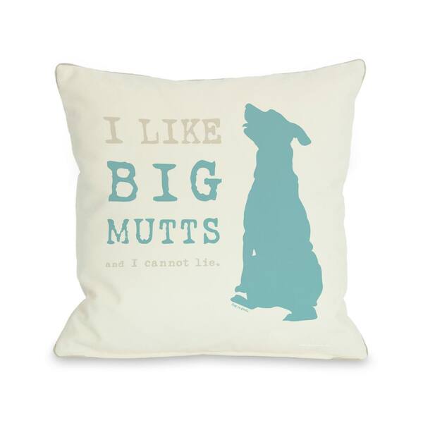 Unbranded I Like Big Mutts Polyester Standard Throw Pillow