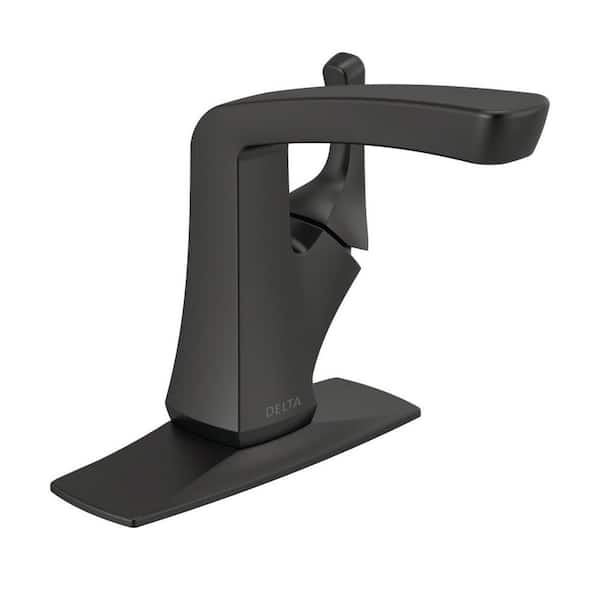 Delta Vesna Single Handle Single Hole Bathroom Faucet in Matte Black