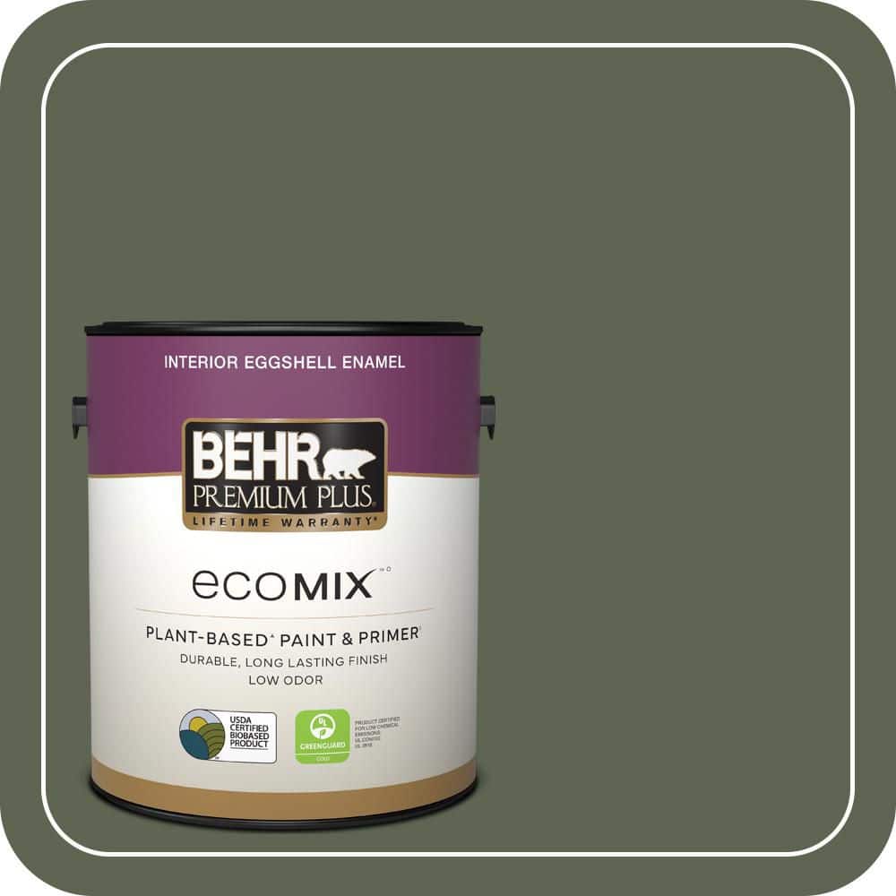 1 gal. #N390-7 Cypress Vine Eggshell Enamel EcoMix Plant-Based Interior Paint & Primer price history on PriceWatchPro