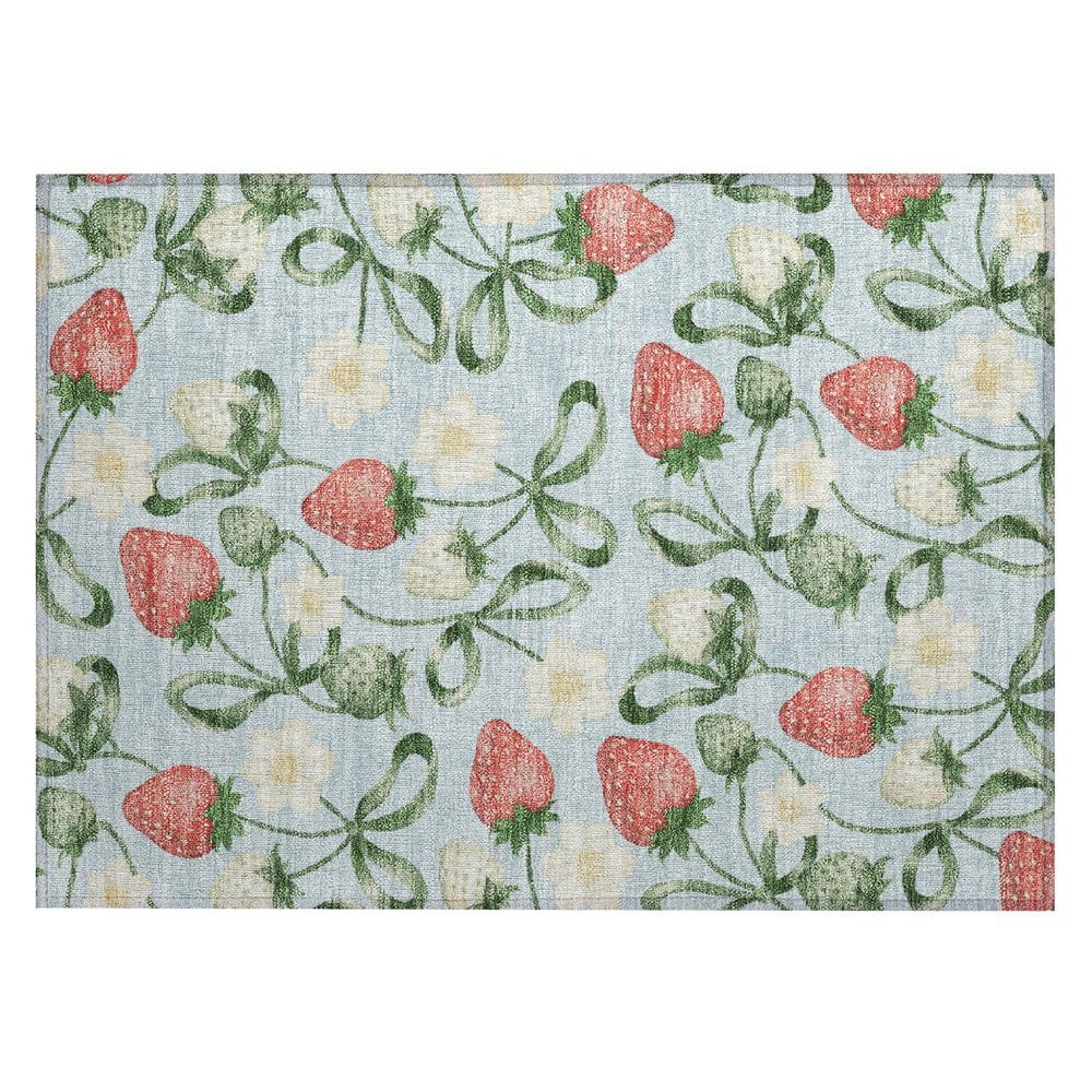 Chantille Machine Washable Indoor/Outdoor Abstract ACN2864 Sky 3 ft. x 4 ft. Area Rug price history on PriceWatchPro