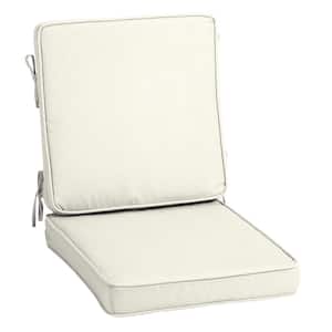 ProFoam 20 in. x 20 in. Sand Cream Outdoor High Back Chair Cushion